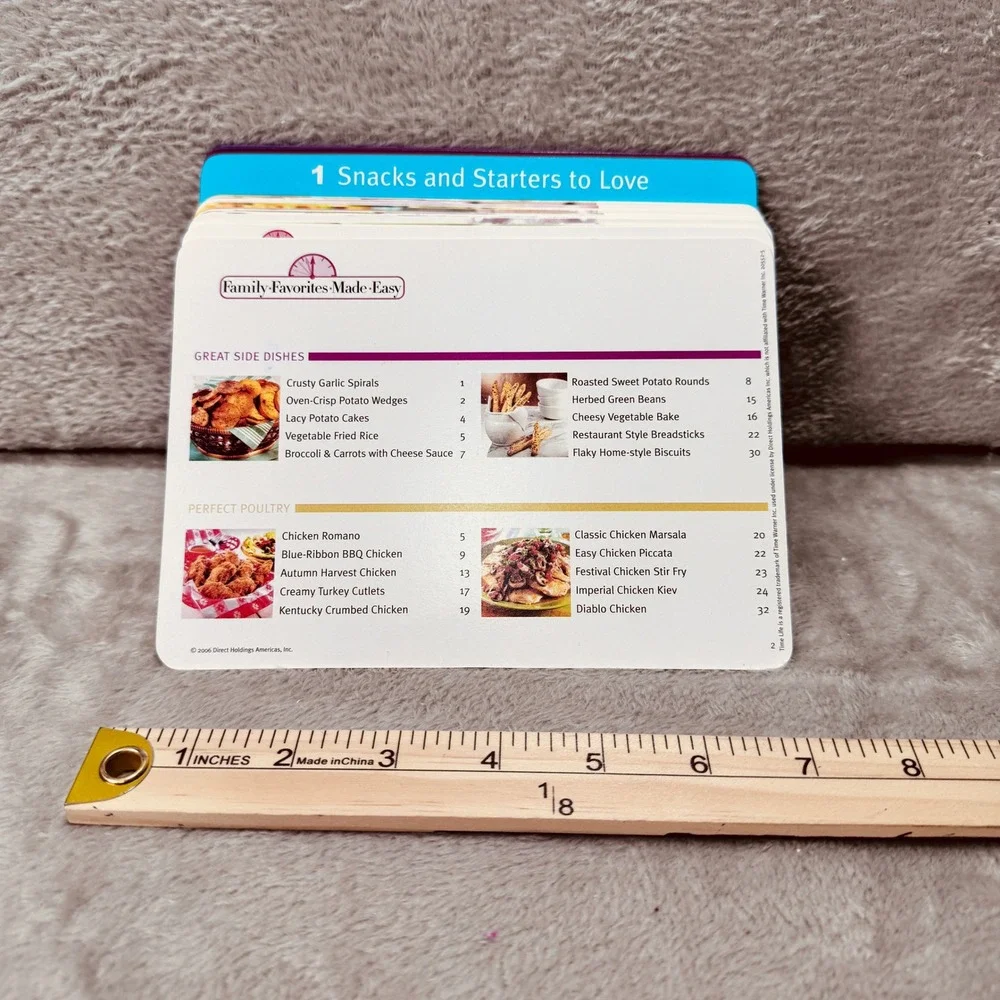 Time Life Recipe Cards Family Favorites Made Easy Set w Tabs Cooking Grannycore